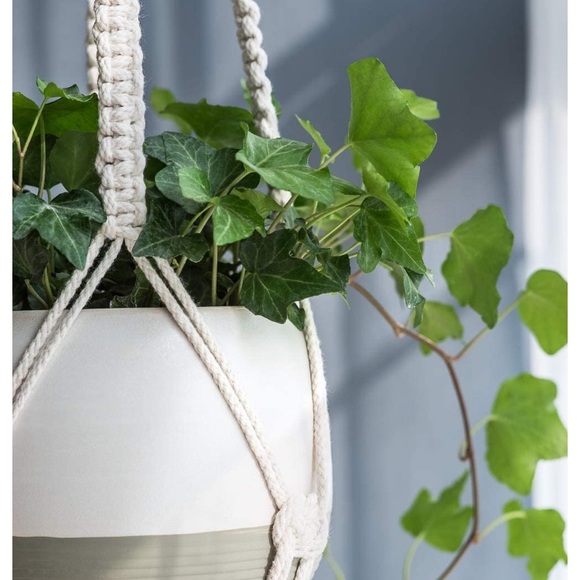 Set of 3 Boho Macrame Hanging Planters Home Decor - Picture 7 of 8